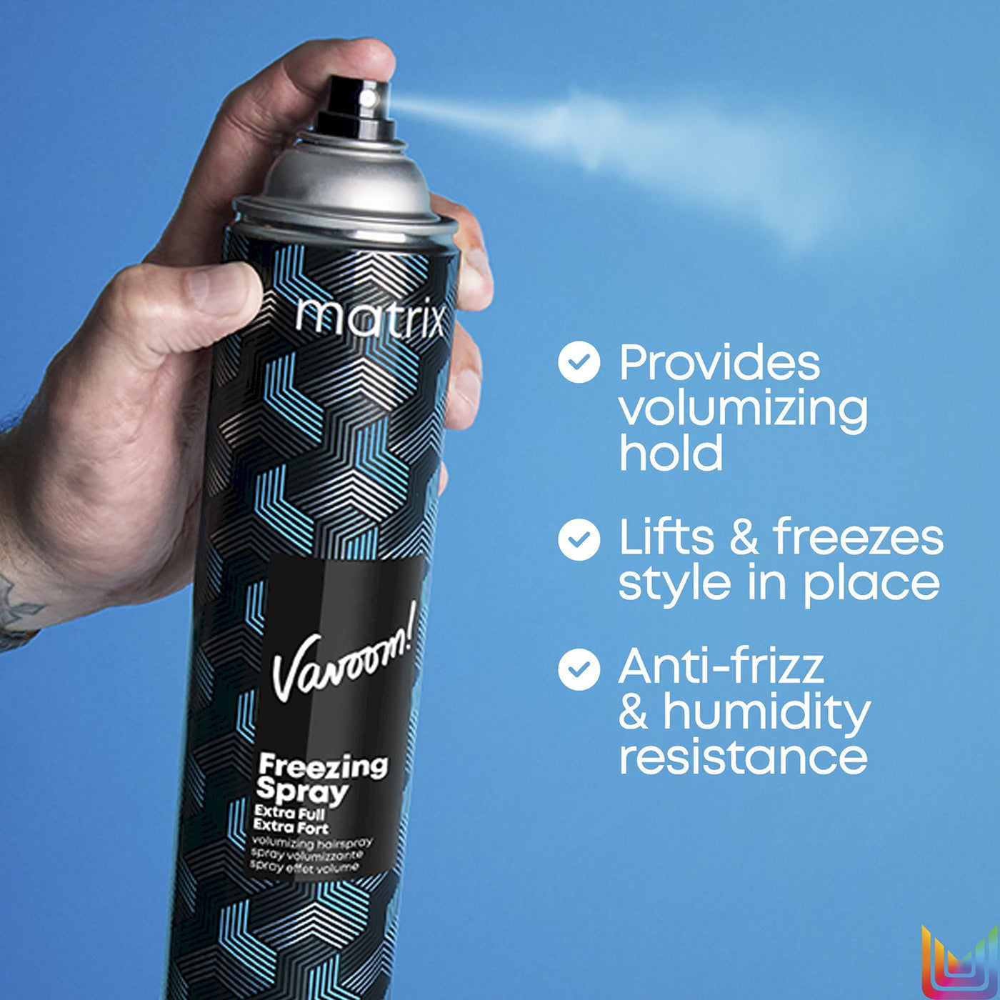 Matrix Vavoom Freezing Spray Extra Full (423g) features