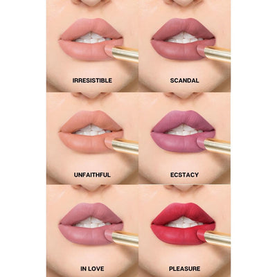 Mirenesse French Kiss Velvet Matte Lipstick (2.43g) Lip Swatches