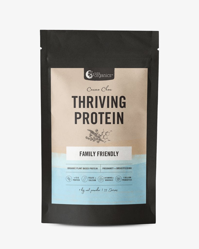 Nutra Organics Thriving Protein Classic Cacao Choc 2