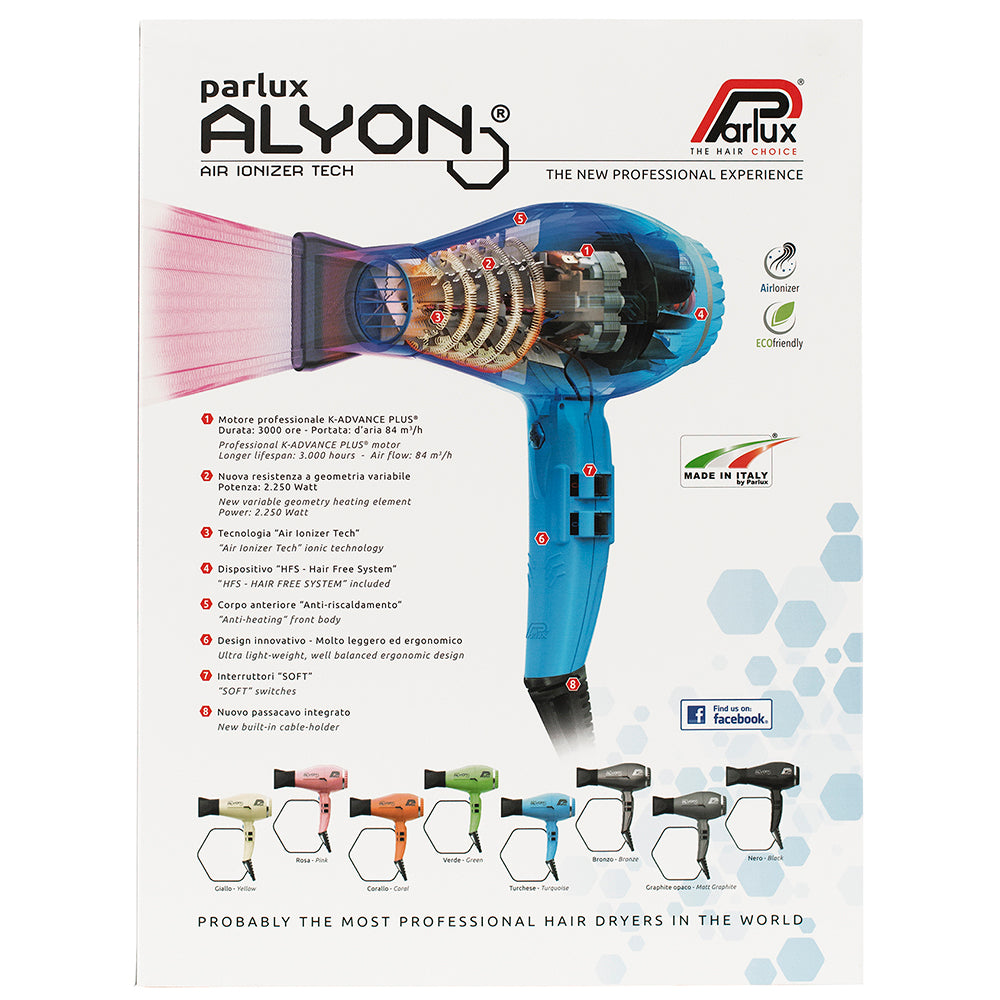 Parlux Alyon Air Ionizer Hair Dryer 2250W