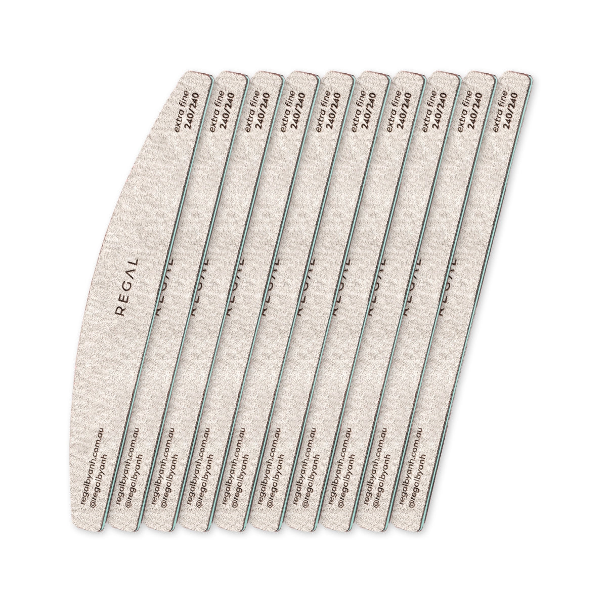 Regal by Anh Harbour Bridge Extra Fine 240/240 Nail File (10 Pack)