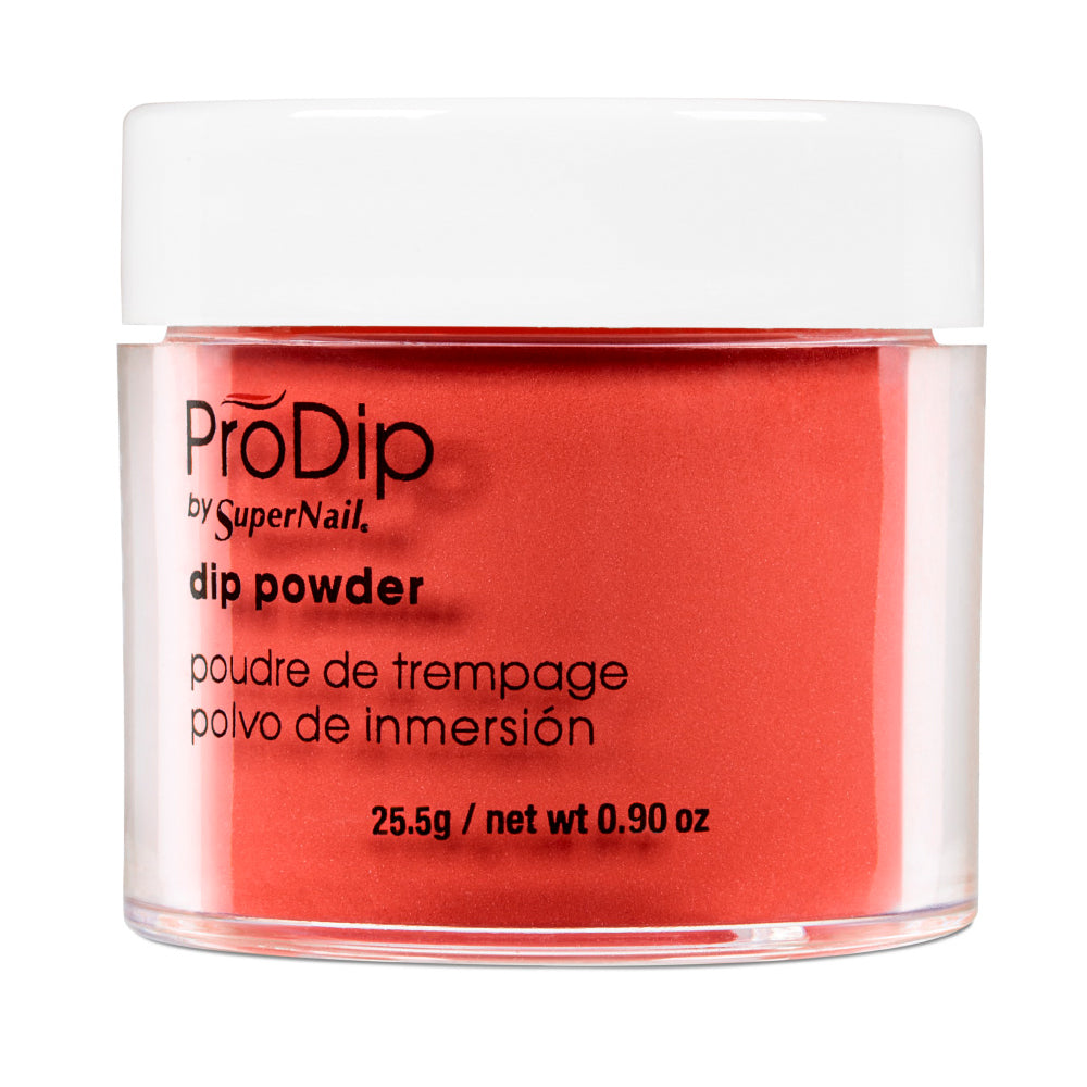 ProDip by SuperNail Nail Dip Powder - Fiery Red 25g