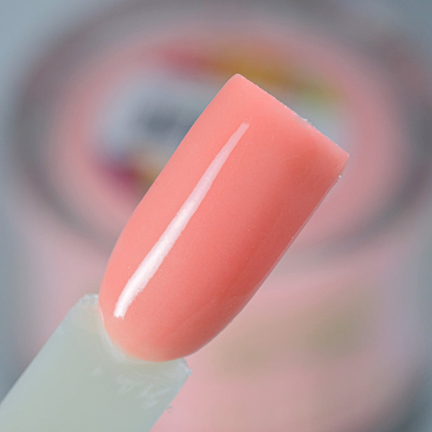 SNS Gelous Color Dipping Powder BD02 Spandex Ballet (43g) pink creme swatch on nail