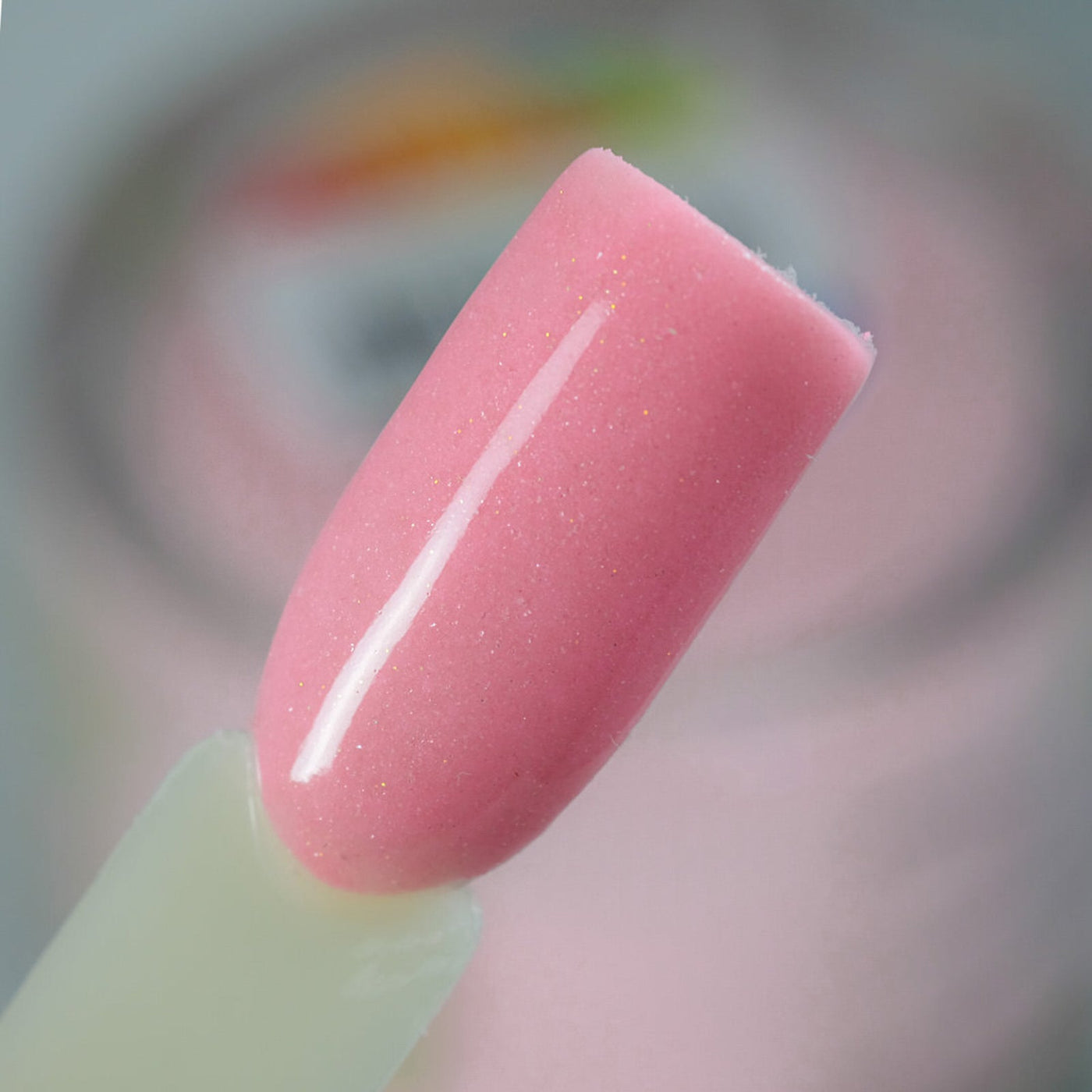 SNS Gelous Color Dipping Powder BD05 Pink Platforms (43g) sample on nail
