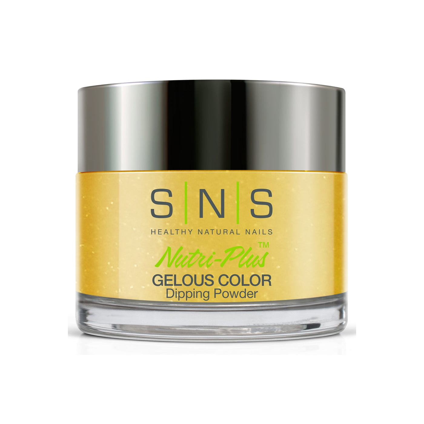 SNS Gelous Color Dipping Powder BM09 Dazzling Yellow (43g) packaging