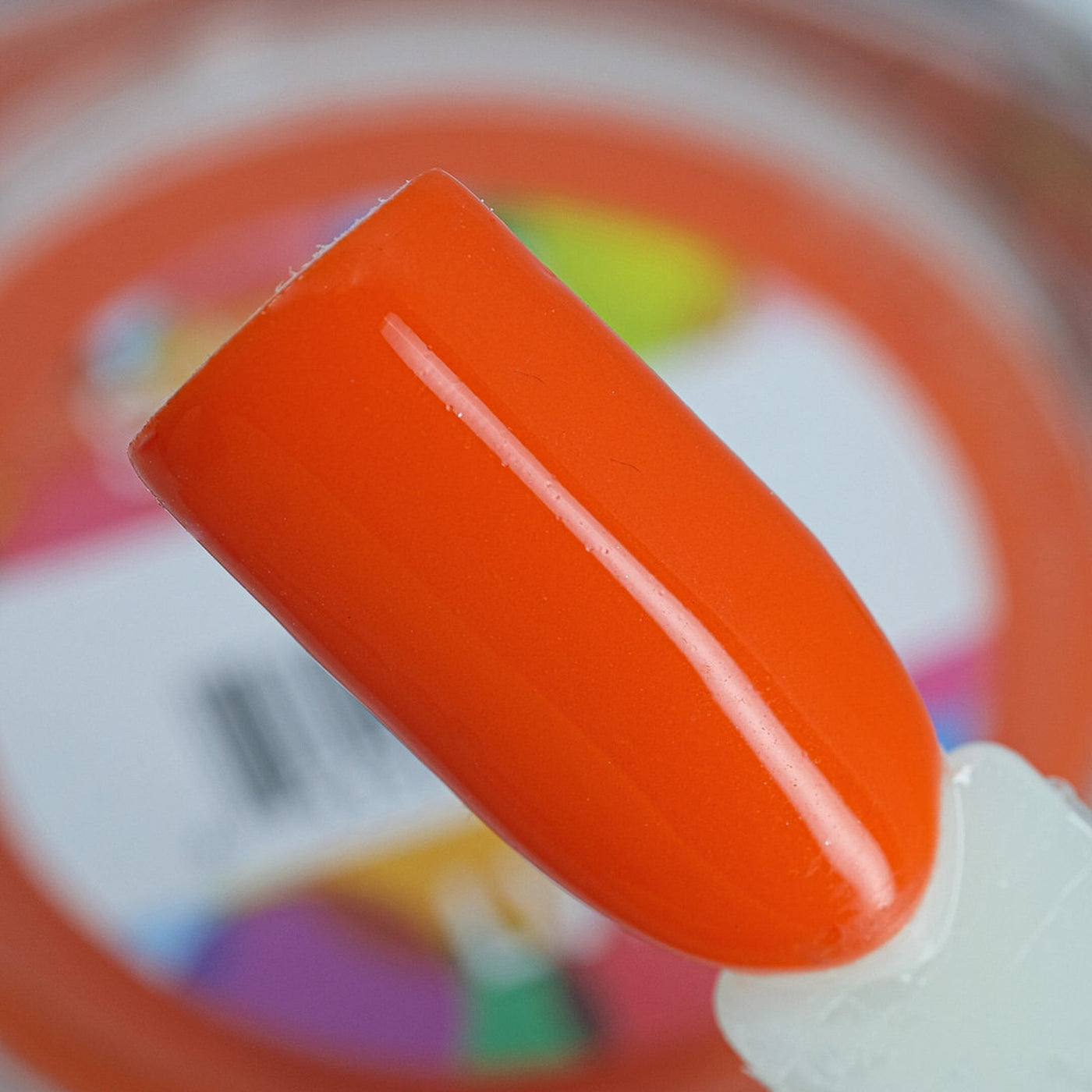 SNS Gelous Color Dipping Powder LV02 L'Orange (43g) sample on nail
