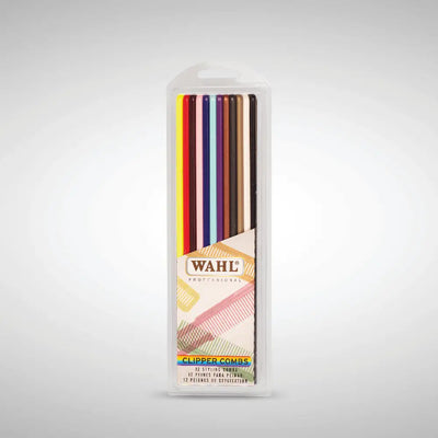 Wahl 12 Pack Colour Styling Combs packaging